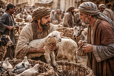 Commerce on the Temple Mount.